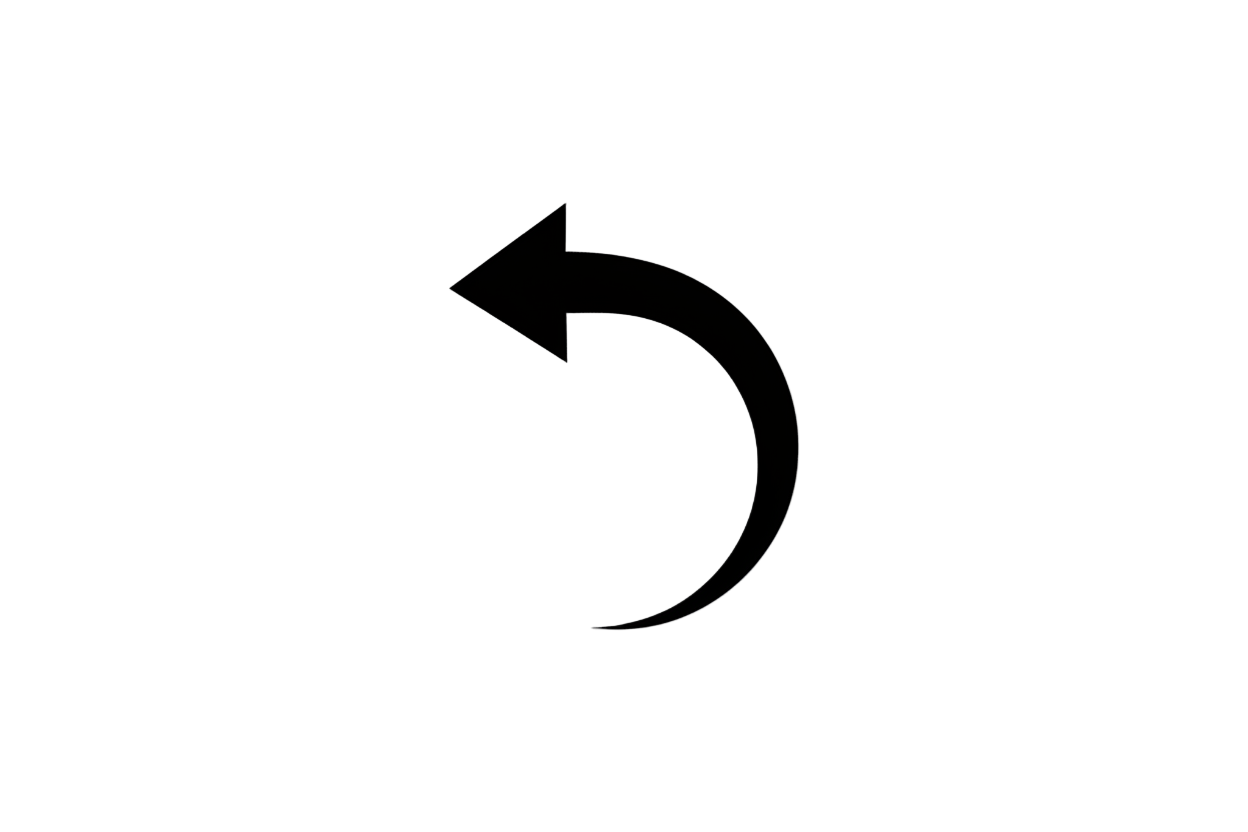 gör en returpil. Den ska vara svart 