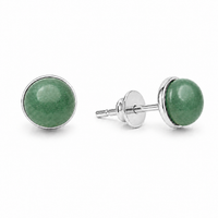 Stone Stud Silver