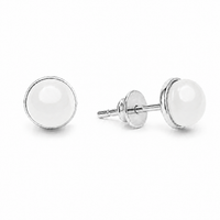 Stone Stud Silver