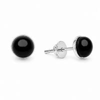 Stone Stud Silver